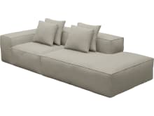 Riley Plaza Natural Modular Sofa - 1x Arm, 1x Armless, 1x Right Terminal color Plaza Natural