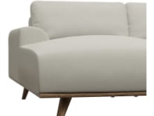 Dane California Ivory Chaise Sofa - 3 Seater color California Ivory