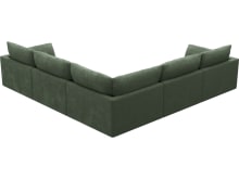 Willow Tribute Dark Jade Corner Sofa - 5 Seater color Tribute Dark Jade