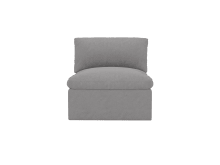 Retreat View Steel Armless Sofa Module color View Steel
