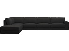 Monica California Charcoal Sofa - 6 Seater LAF Terminal color California Charcoal