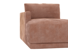 Haven Muse Dusk Left Arm Facing Chaise Module color Muse Dusk