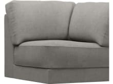 Monica Isla Soft Grey Corner Sofa Chair Module color Isla Soft Grey