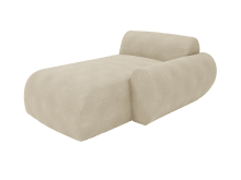Malmo Avon Taupe Chaise Right Arm Facing Sofa Module color Avon Taupe