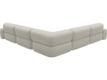 Beckett Boucle Ivory Modular Corner Sofa - 7 Piece color Boucle Ivory