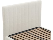 Brentwood Gas Lift Bed Boucle Ivory color Boucle Ivory