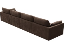 Willow Muse Chocolate Sofa - 4 Seater color Muse Chocolate