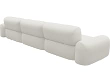 Beckett Tribute Shell Modular Sofa - 3 Seater color Tribute Shell