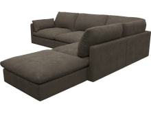 Willow Muse Mink Modular Sofa - 5 Seater RAF Terminal color Muse Mink