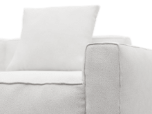 Riley Apt Noa Fog Sofa - 3 Seater Chaise color Noa Fog