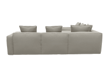 Riley Apt View Cream Corner Sofa - 5 Seater color View Cream