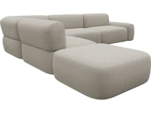 Beckett Noa Desert Modular Sofa - 6 Piece color Noa Desert