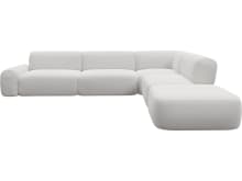 Beckett Muse Frost Modular Sofa - 6 Piece color Muse Frost
