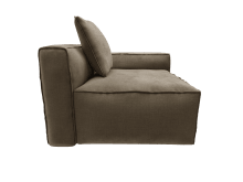 Riley Apt Tribute Walnut Right Arm Facing Chair Module color Tribute Walnut