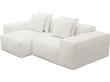 Riley Tribute Shell Modular Sofa - 2 Seater Chaise color Tribute Shell