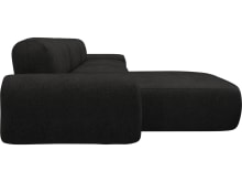 Beckett California Charcoal Chaise Sofa - 3 Seater color California Charcoal
