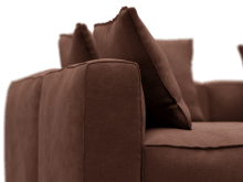 Riley Apt Muse Rust Corner Sofa - 4 Seater LAF Terminal color Muse Rust