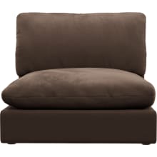 Ludlow Muse Chocolate Armless Sofa Chair Module color Muse Chocolate
