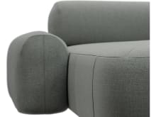 Beckett Tribute Storm Chaise Sofa - 3 Seater color Tribute Storm