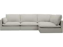 Willow California Ivory Corner Sofa - 4 Seater RAF Terminal color California Ivory