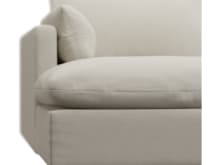 Willow Toorak Pearl Chaise Sofa - 3 Seater color Toorak Pearl