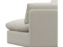 Willow Boucle Ivory 1 Seat Right Arm Facing Sofa Module color Boucle Ivory