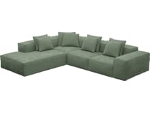 Riley Tribute Dark Jade Modular Sofa - Arm, 2x Armless, Corner, Left Terminal color Tribute Dark Jade