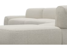 Beckett Boucle Ivory Modular Sofa - 7 Piece color Boucle Ivory