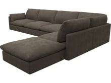Willow Muse Mink Modular Sofa - 6 Seater RAF Terminal color Muse Mink