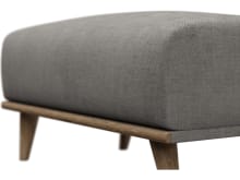 Dane Isla Soft Grey Ottoman color Isla Soft Grey