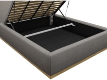 Haven Gas Lift Bed Isla Soft Grey color Isla Soft Grey