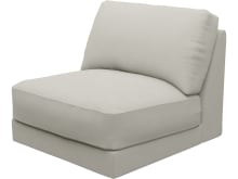 Monica California Ivory Armless Sofa Chair Module color California Ivory