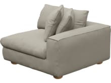 Tully Plaza Natural Right Arm Facing Chair Module color Plaza Natural