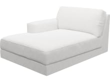 Monica Noa Fog Left Arm Facing Chaise Module color Noa Fog