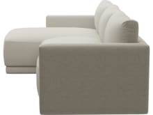 Haven Noa Desert Chaise Sofa - 3 Seater color Noa Desert