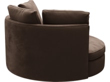 Adore Muse Chocolate Swivel Chair color Muse Chocolate