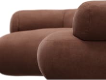 Colette Muse Rust Sofa - 3 Seater color Muse Rust
