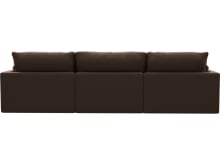 Willow Muse Chocolate Chaise Sofa - 3 Seater color Muse Chocolate