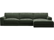 Monica Muse Forest Chaise Sofa - 3 Seater color Muse Forest