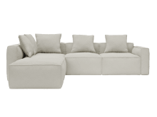 Riley Apt California Ivory Sofa - 5 Seater LAF Terminal color California Ivory