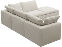 Cloud Boucle Ivory Modular Sofa - 5 Piece color Boucle Ivory