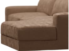 Monica Tribute Chestnut Chaise Sofa - 3 Seater color Tribute Chestnut