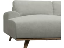 Dane Toorak Pebble Chaise Sofa - 3 Seater color Toorak Pebble
