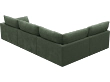 Willow Tribute Dark Jade Corner Sofa - 4 Seater LAF Terminal color Tribute Dark Jade