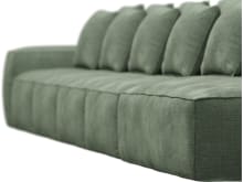 Riley Tribute Dark Jade Modular Sofa - 1x Arm, 4x Armless, 1x Right Terminal color Tribute Dark Jade