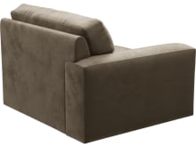 Monica Tribute Walnut Left Arm Facing Chair Module color Tribute Walnut