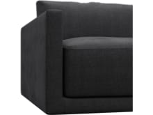 Haven Plaza Flint Grey Left Arm Facing Chair Sofa Module color Plaza Flint Grey