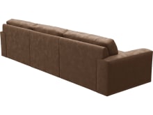 Monica Tribute Chestnut Chaise Sofa - 3 Seater color Tribute Chestnut