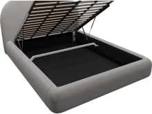 Capri Gas Lift Bed View Steel color View Steel