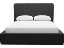 Felix Gas Lift Bed Plaza Flint Grey color Plaza Flint Grey